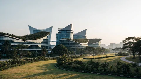 AI visual · one-north, not this building